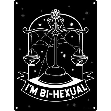 Witch Please I'm Bi-Hexual Mini Tin Sign